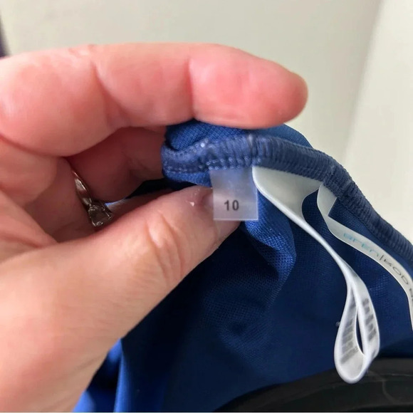 Bleu Rod Beattie Blue and White Swimsuit Size 10 - Picture 3 of 9